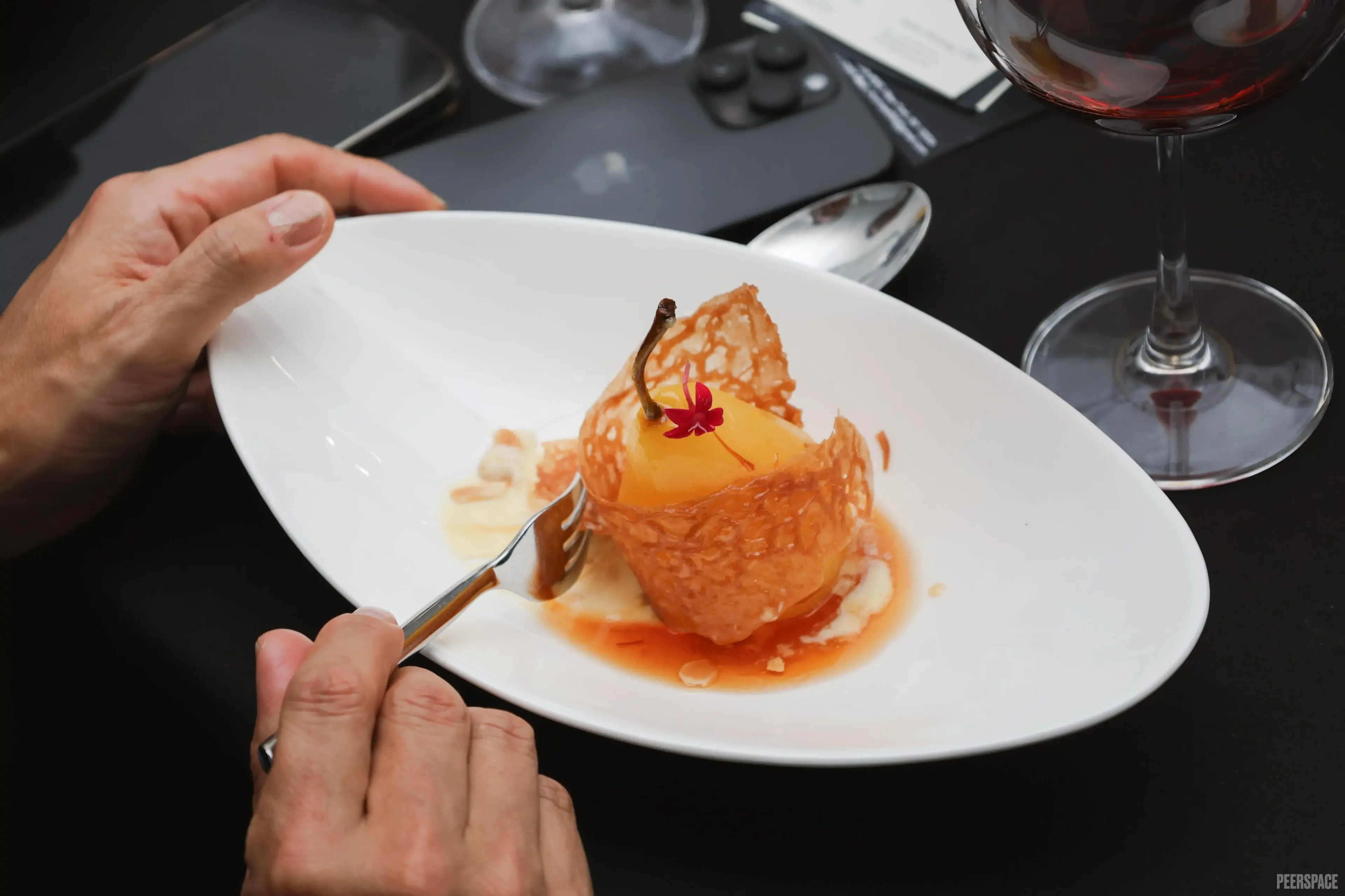 Plated dessert at The Chelsea Space